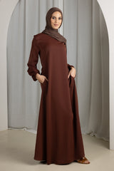 M7691Brown-abaya-dress