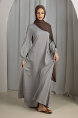 Closed Sleeve Abaya - Shades of Grey