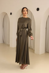 M7691Khaki-abaya-dress