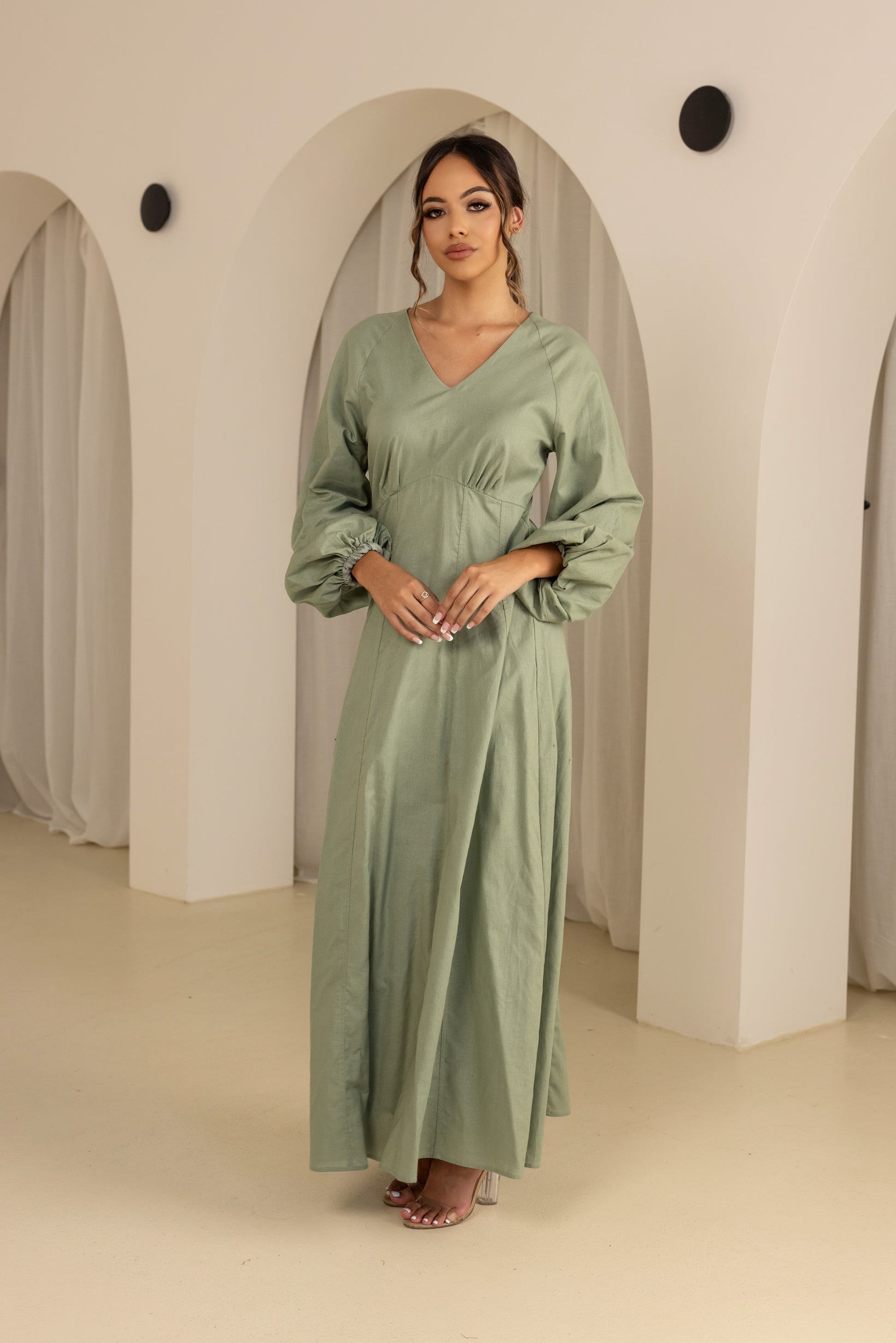 M7797Khaki-dress-abaya #color_Khaki