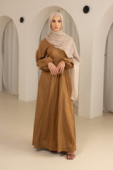 M7797Tan-dress-abaya