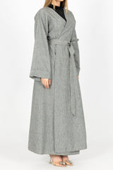M7977Greymarl-cardigan-dress