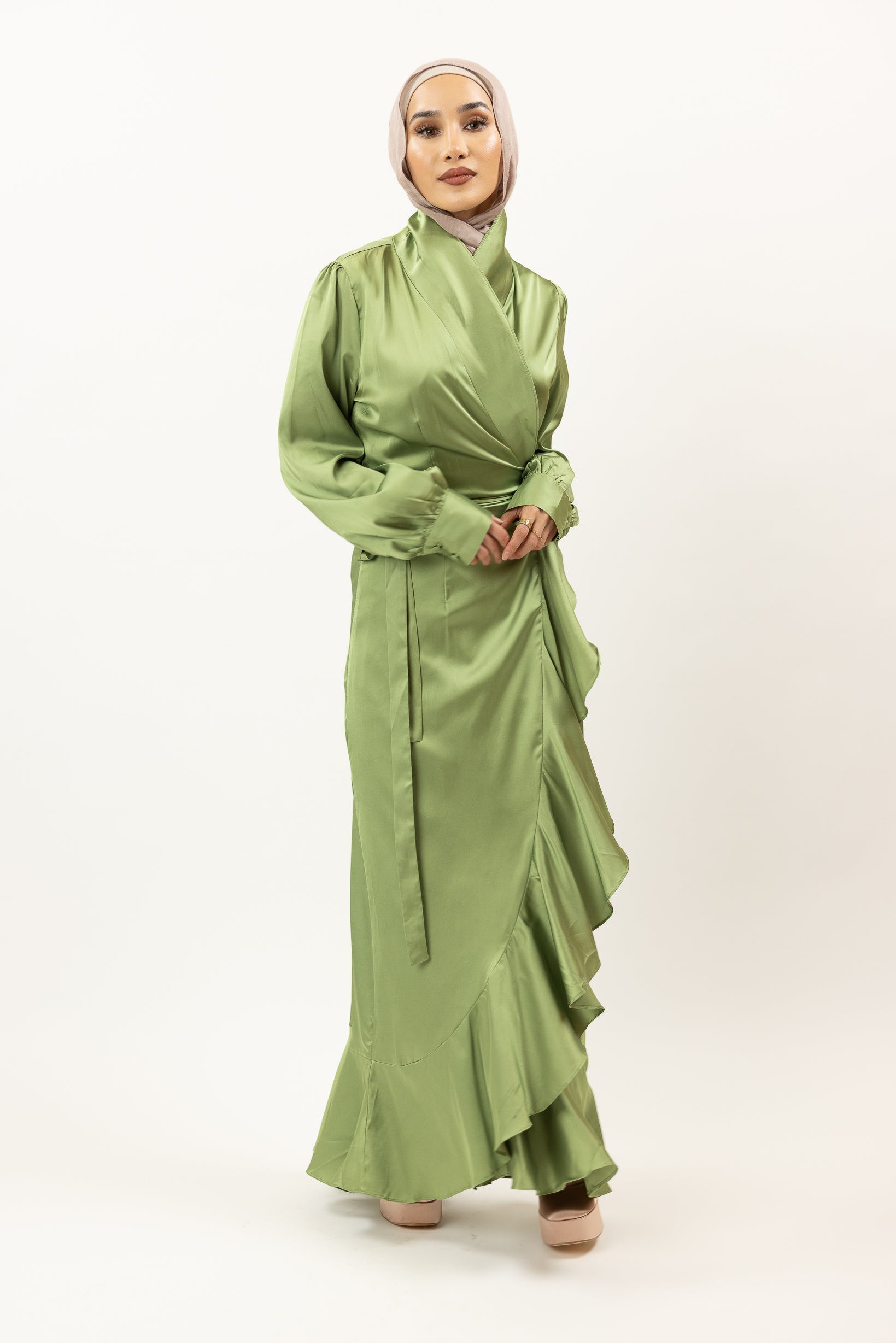 M8000Green-dress-abaya