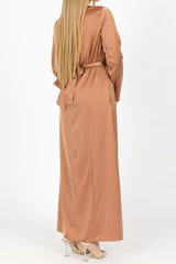 M8002Tan-dress-abaya