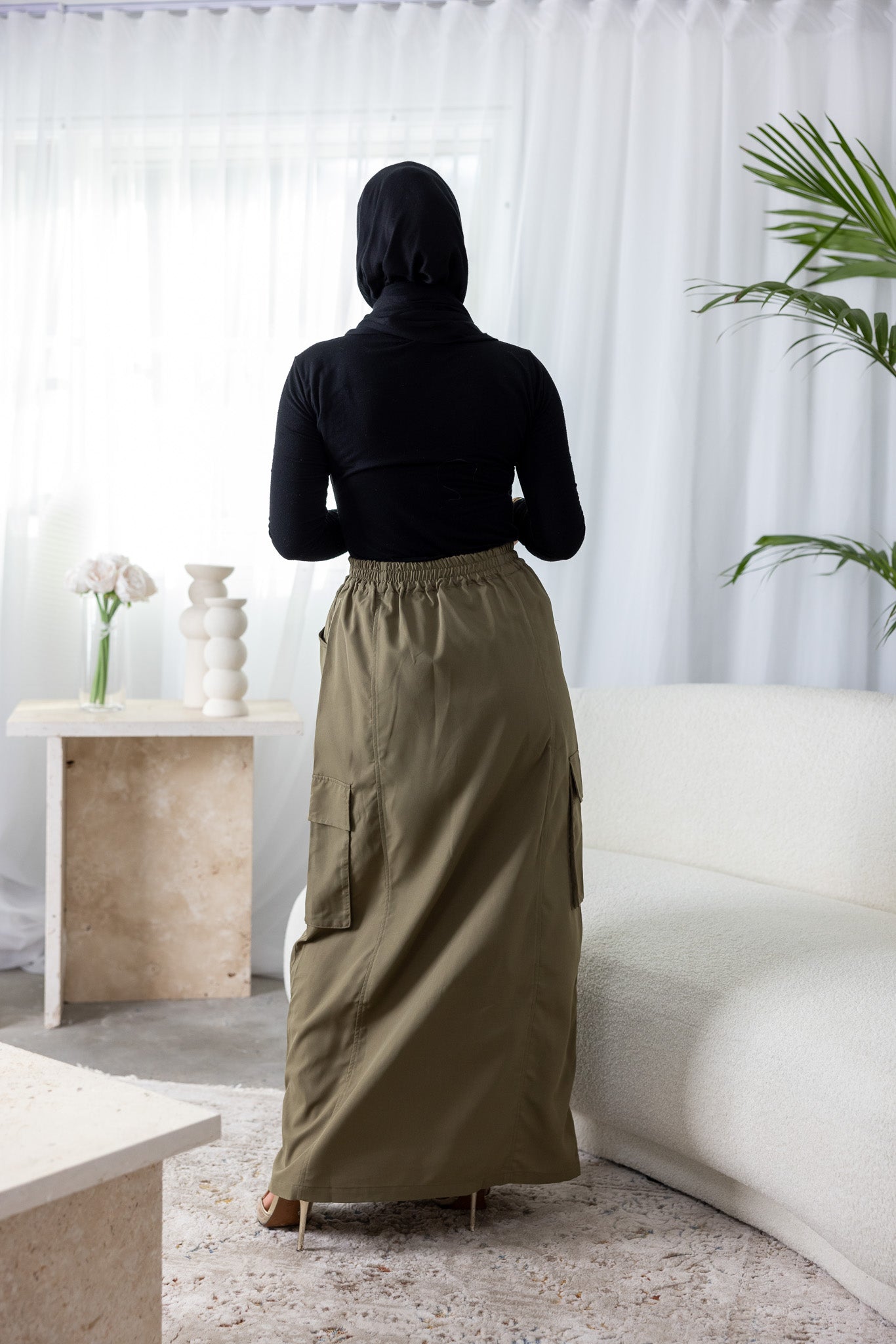 M8139Khaki-skirt