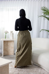M8139Khaki-skirt