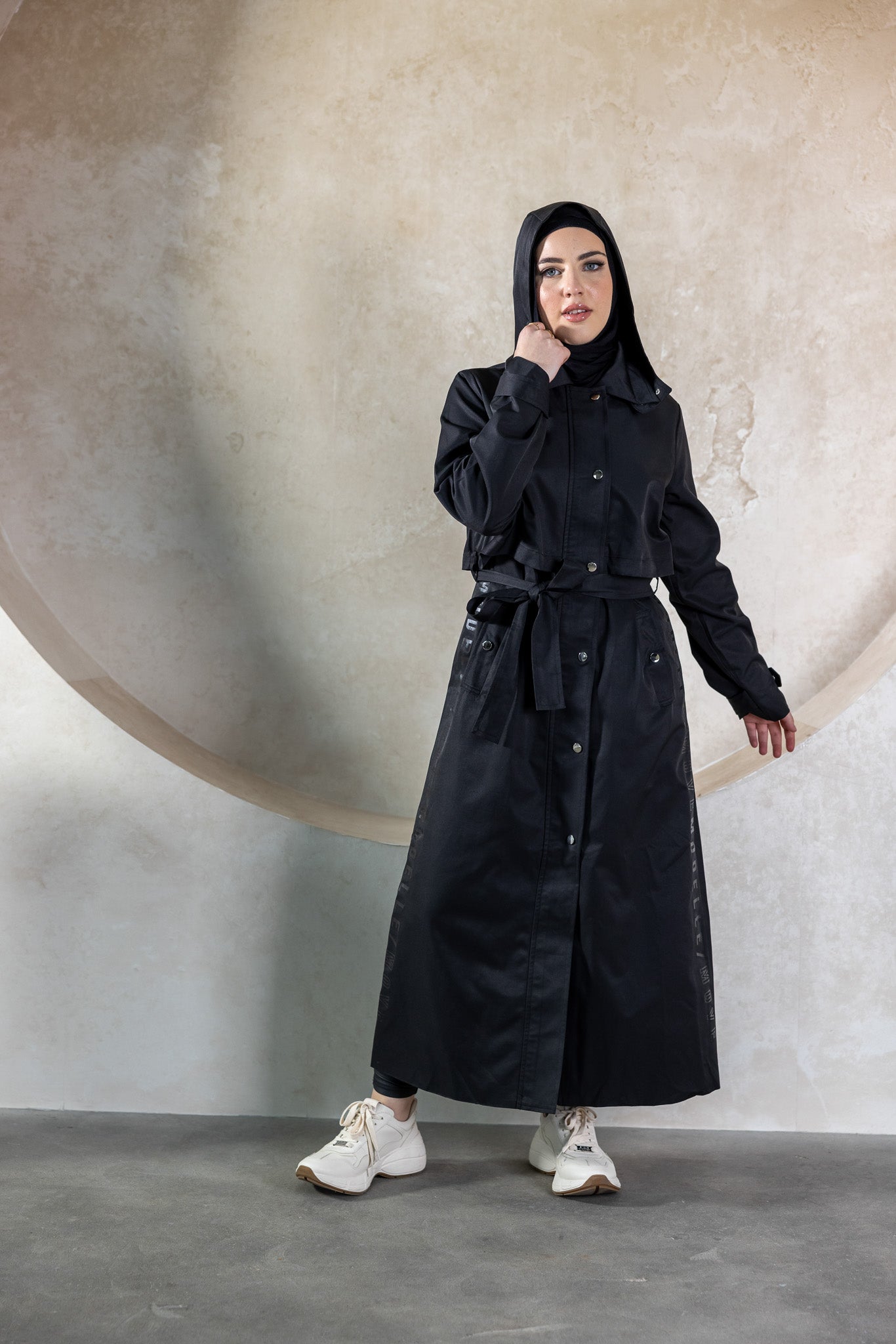 M8154Black-trench-coat-jacket