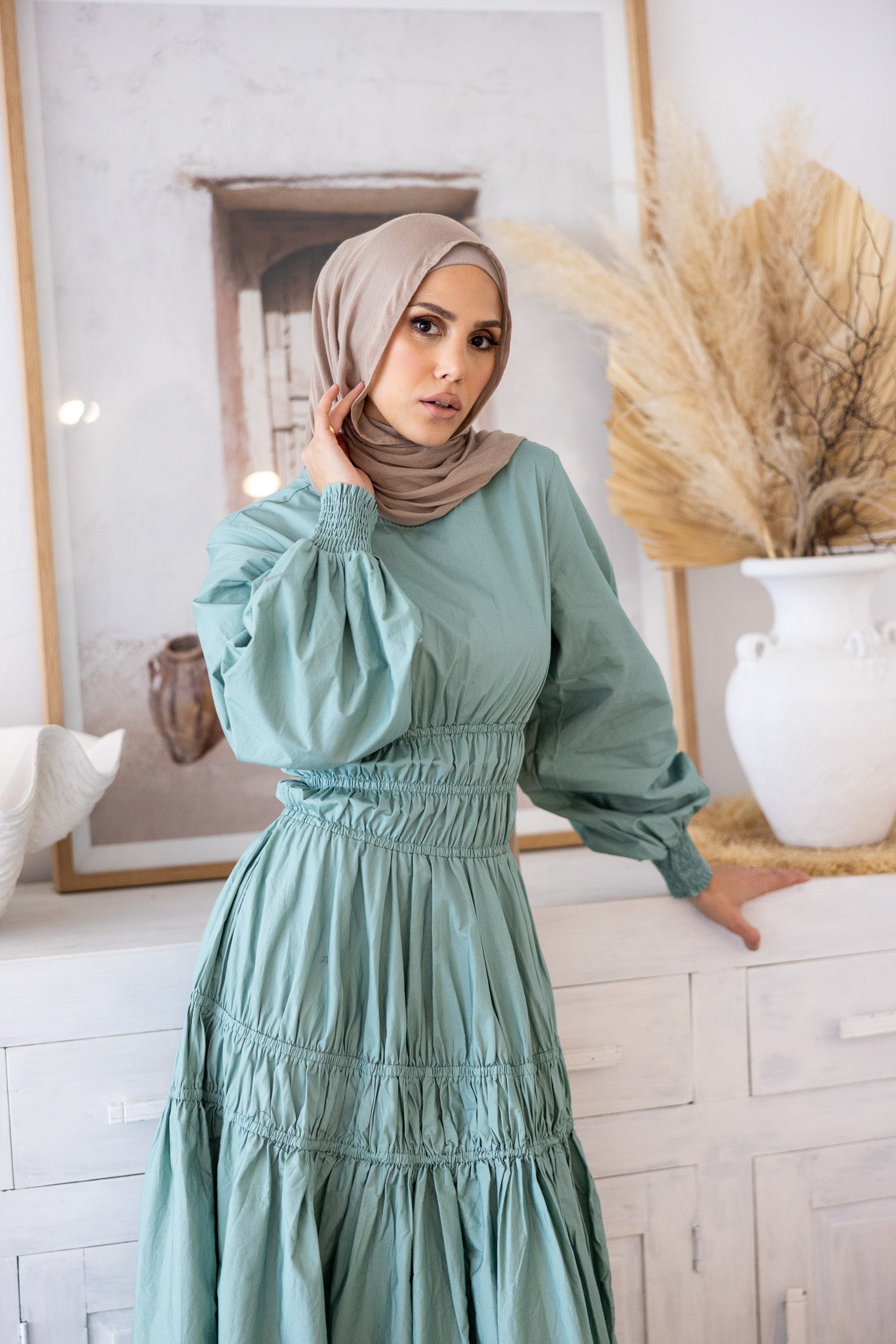 M8240Sage-dress-abaya