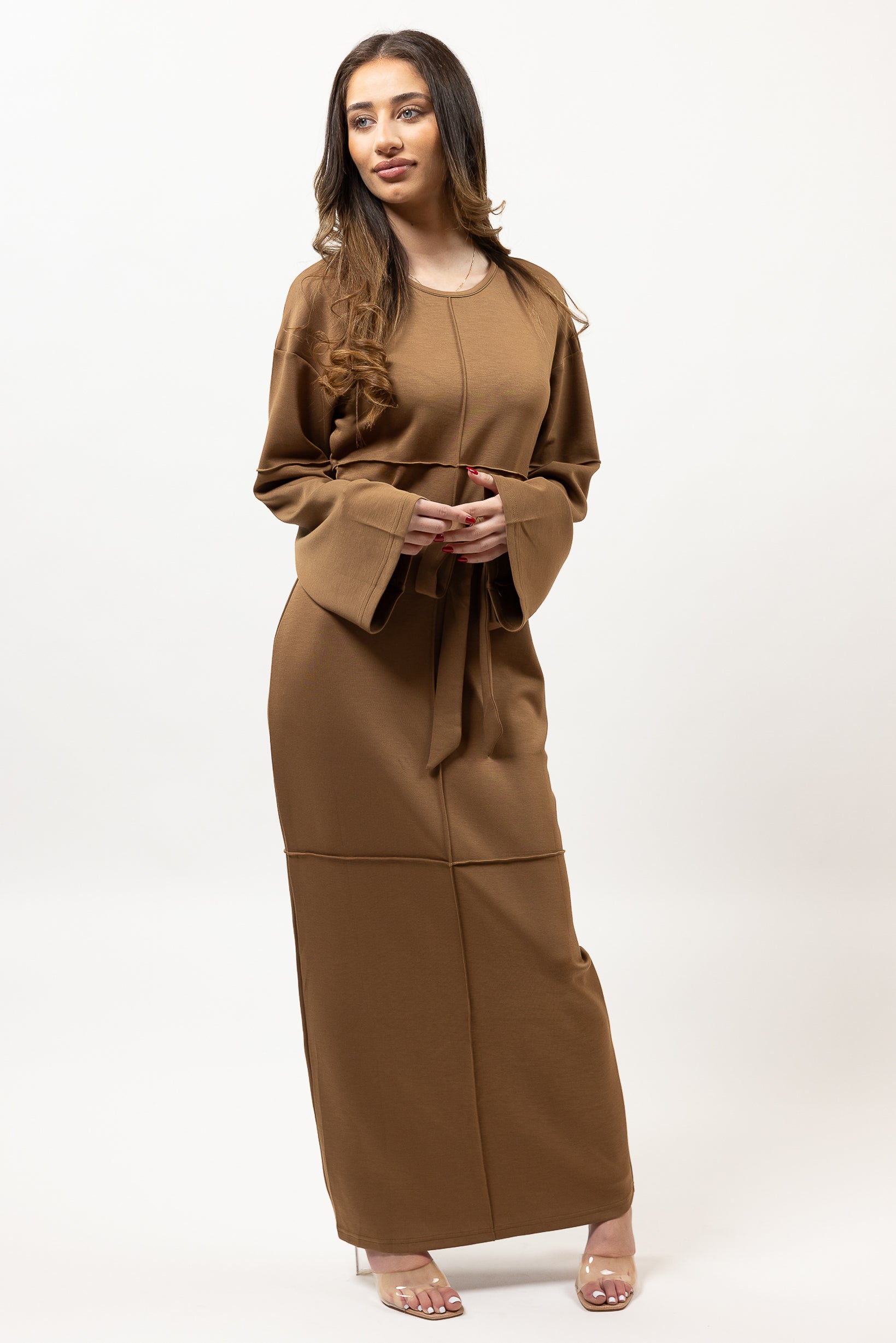 M8266Chocolate-dress-abaya