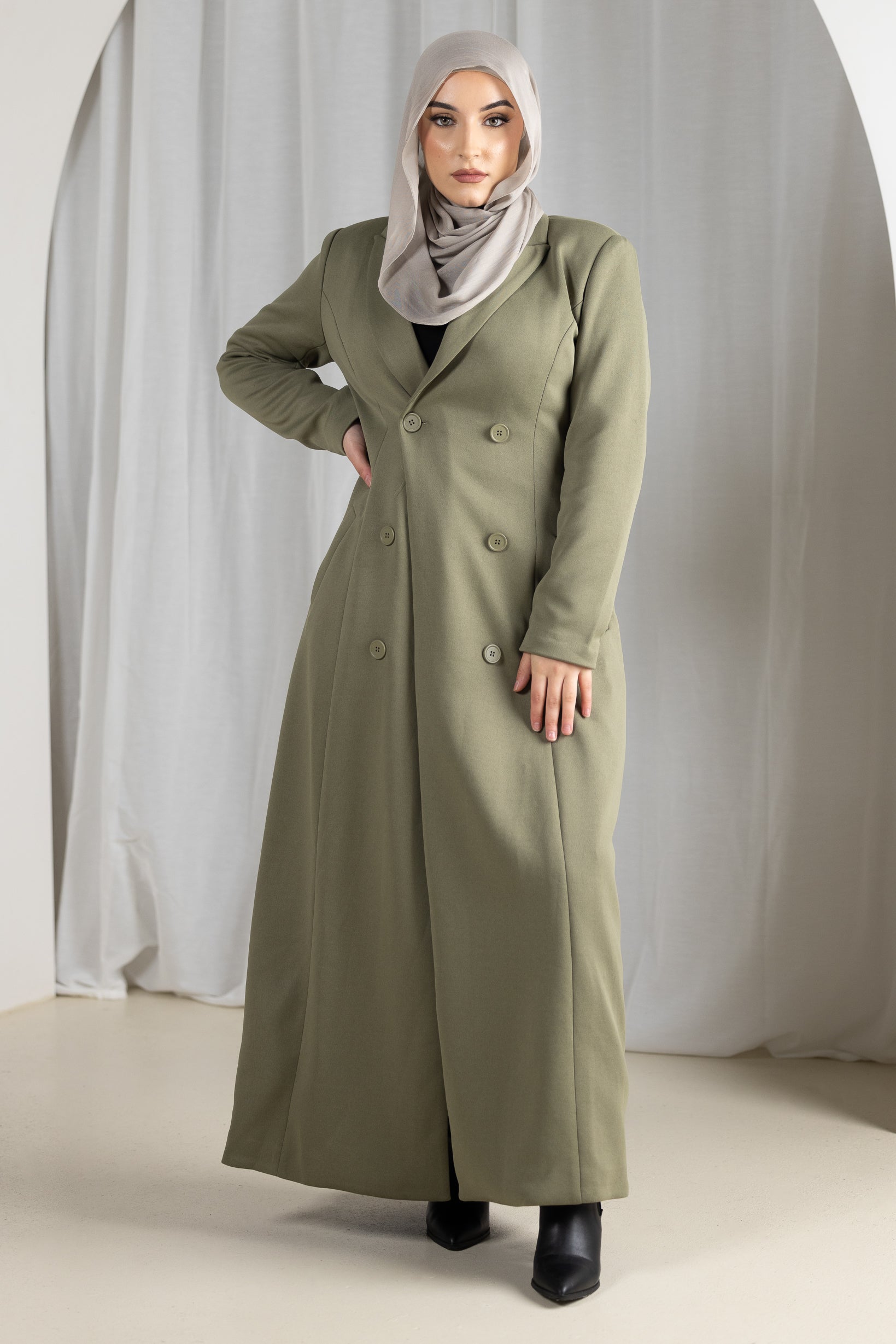 M8271Khaki-trench