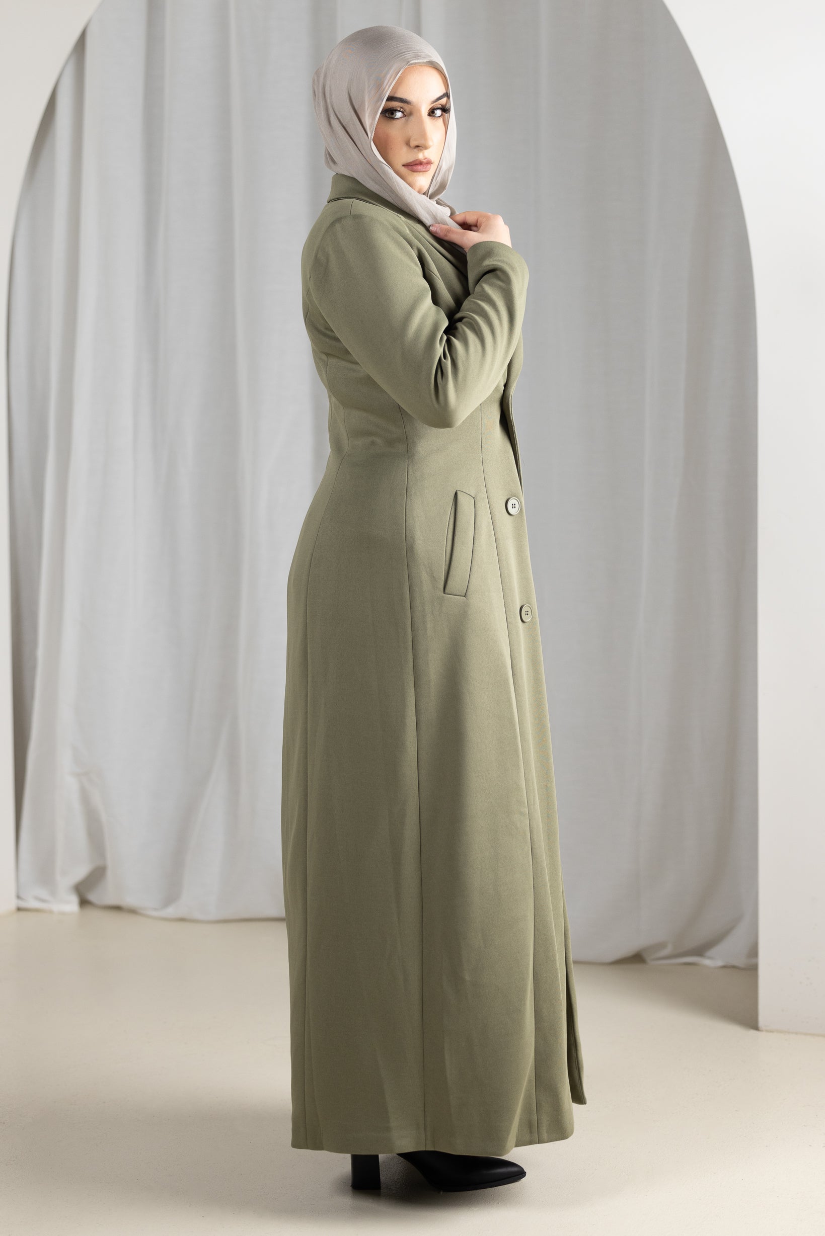 M8271Khaki-trench