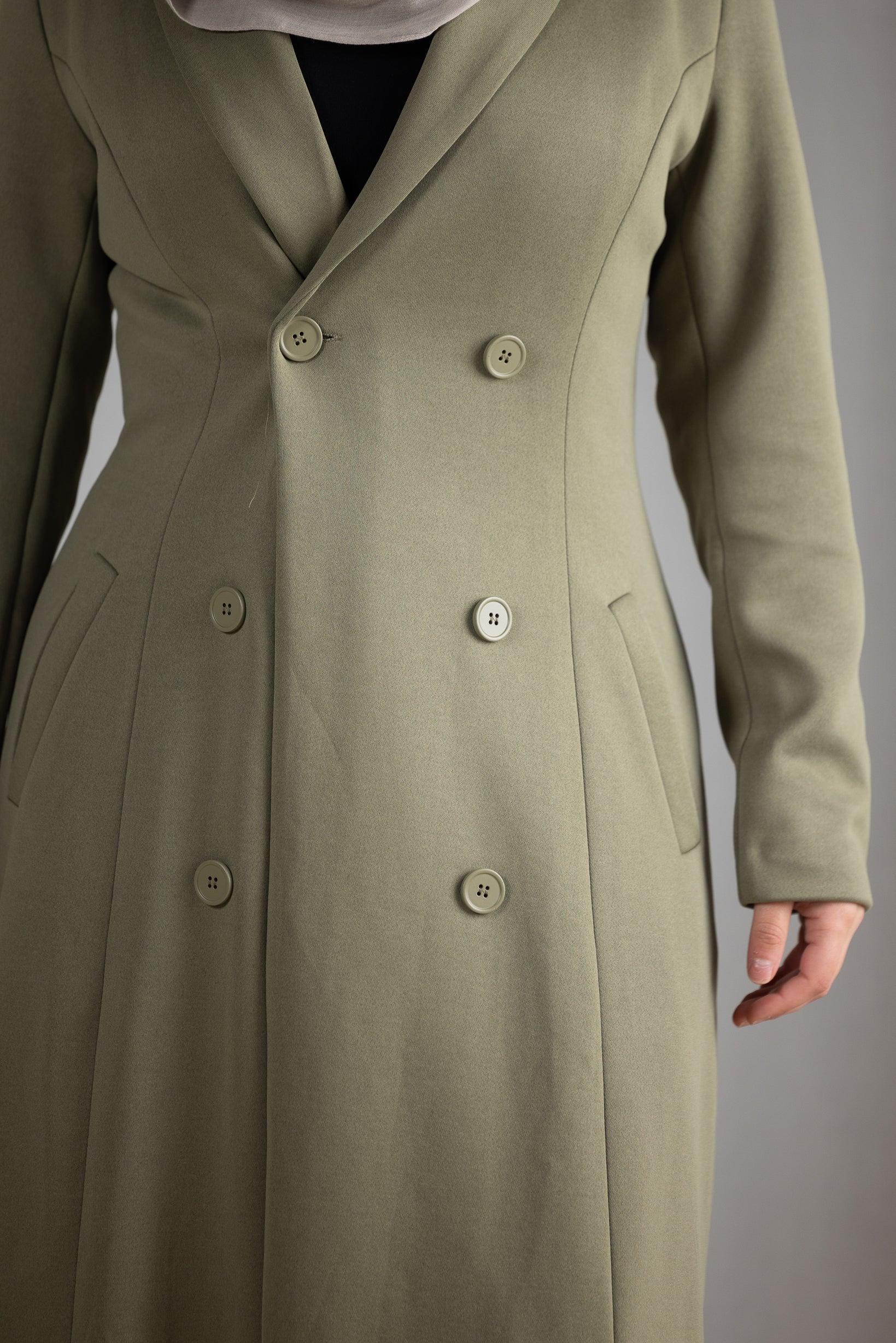 M8271Khaki-trench