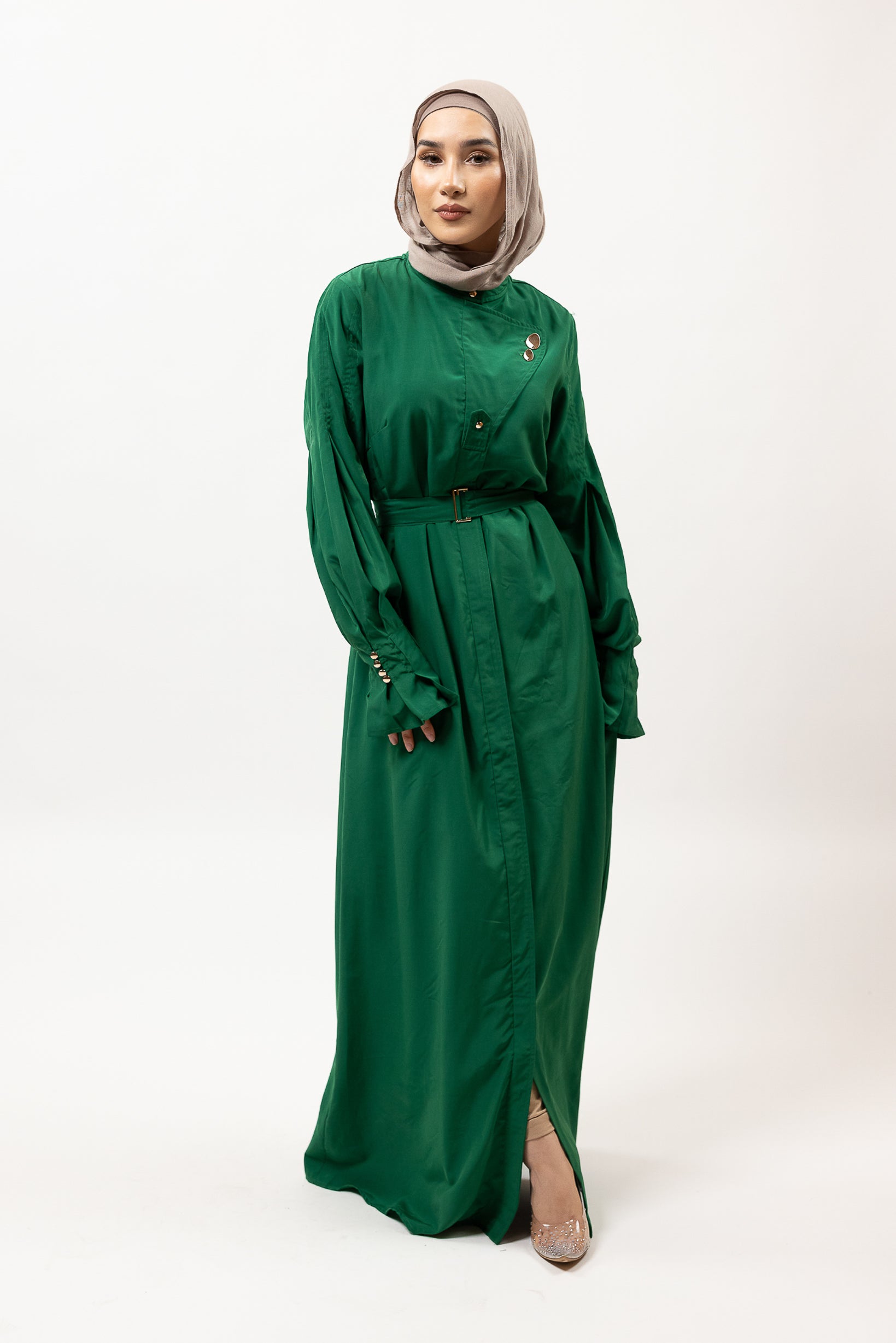 M8278Green-dress-abaya