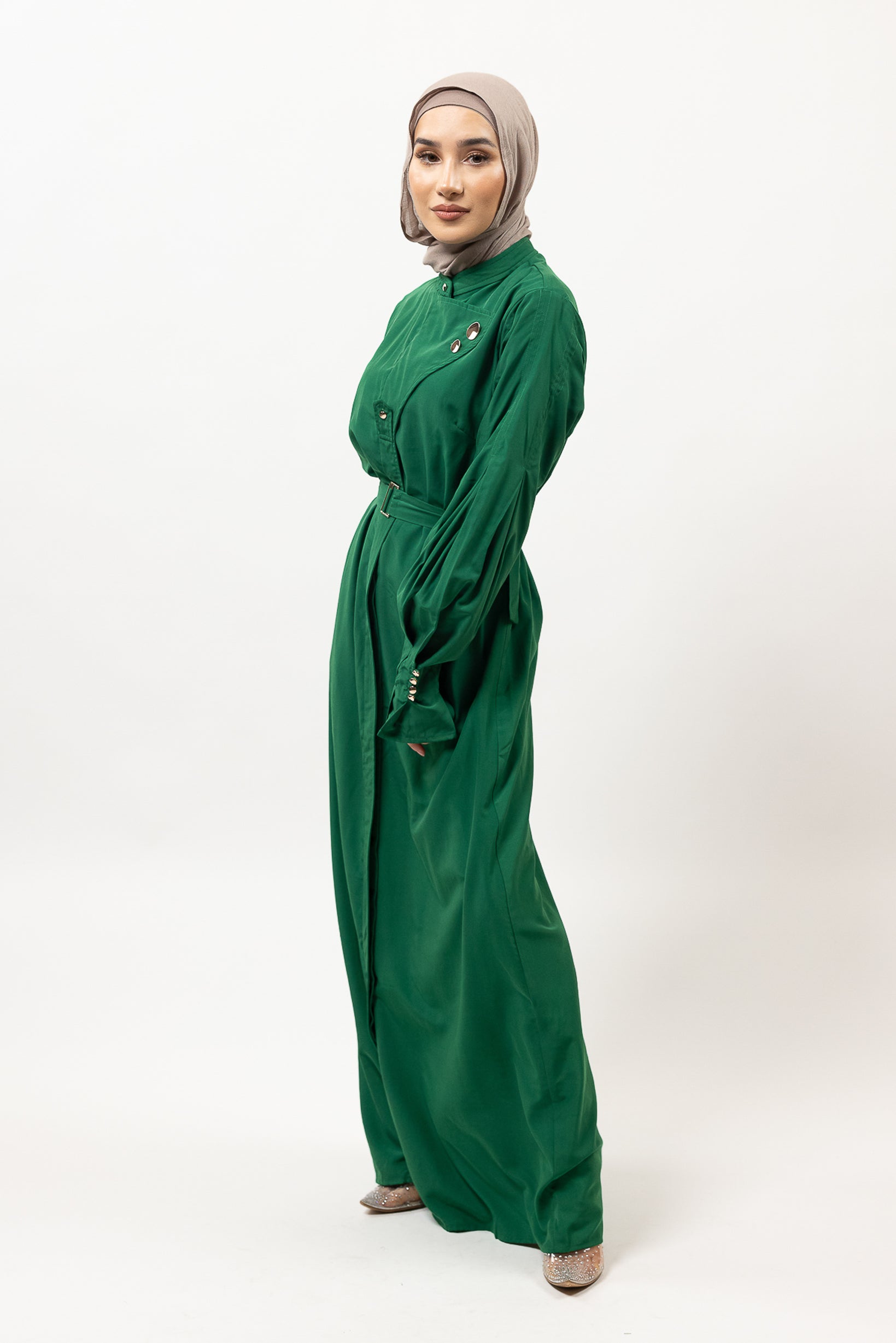 M8278Green-dress-abaya