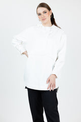 M8310White-top-hoody-pullover