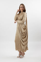 M8387Gold-drape-dress