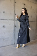 M8393Black-dress-abaya-denim