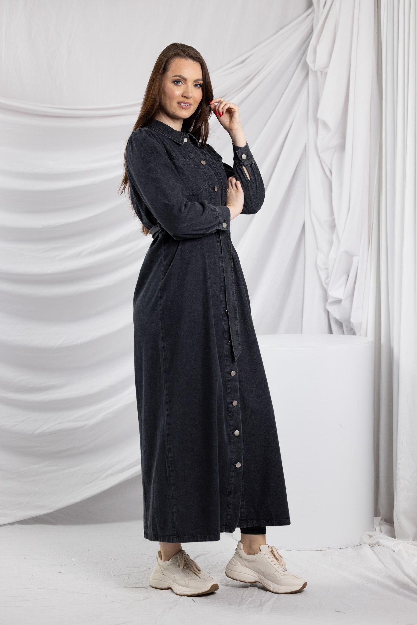M8393Black-dress-abaya-denim