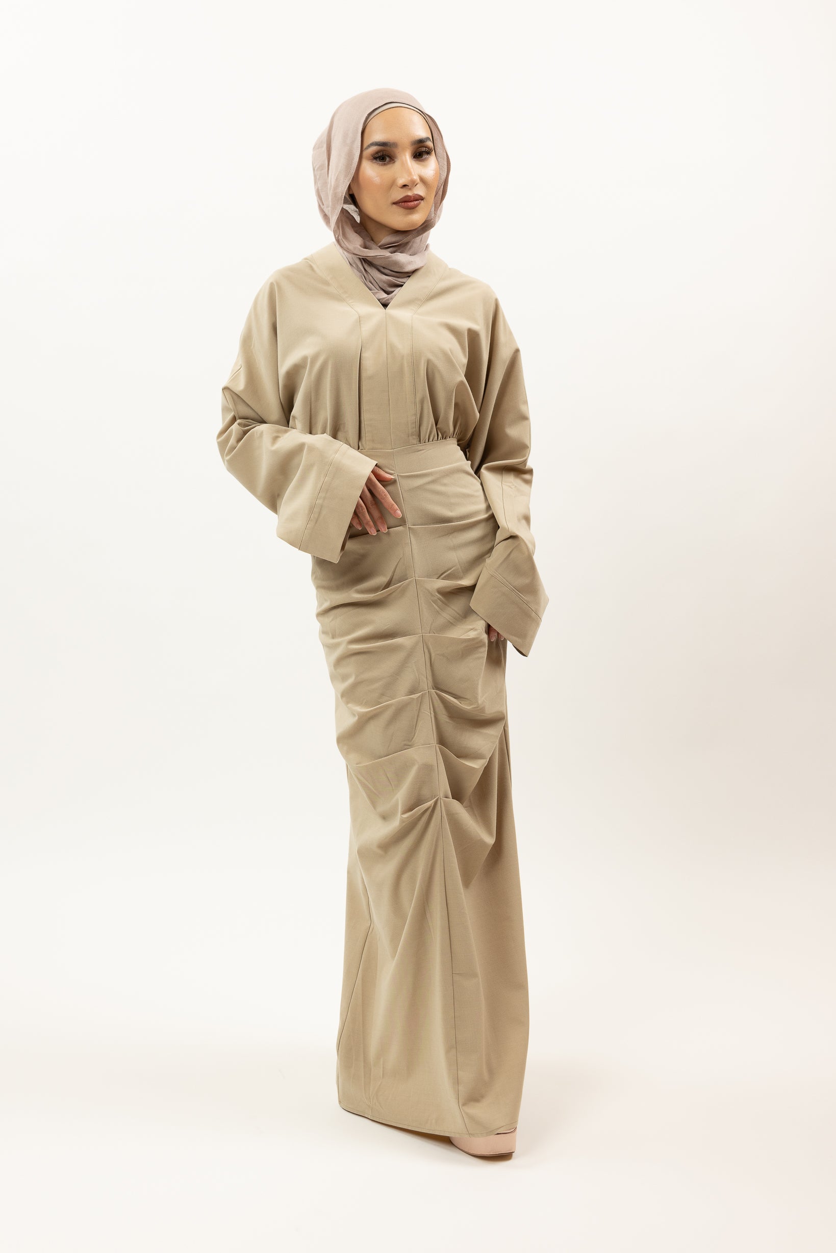 M8408Oatmeal-maxi-dress