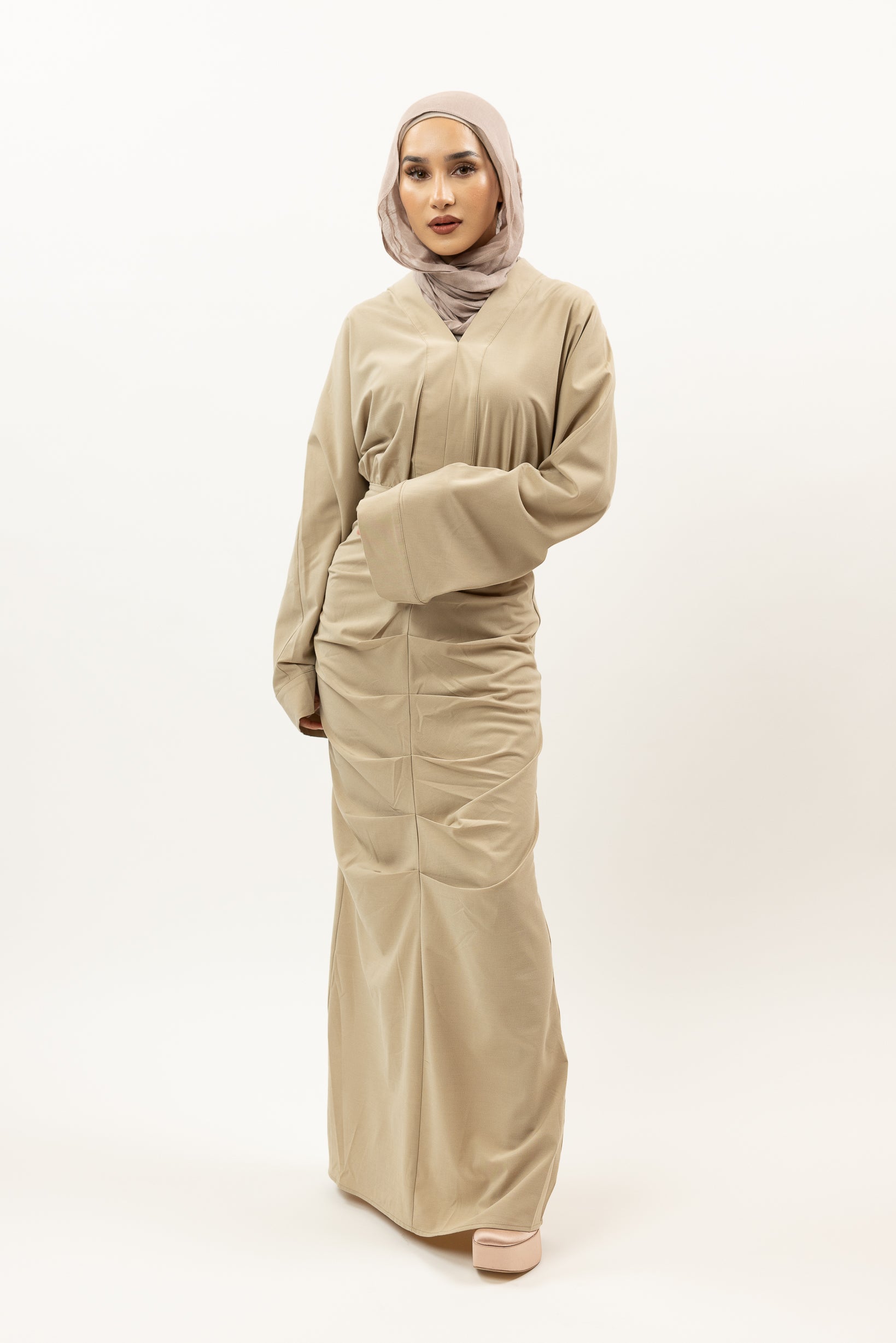 M8408Oatmeal-maxi-dress