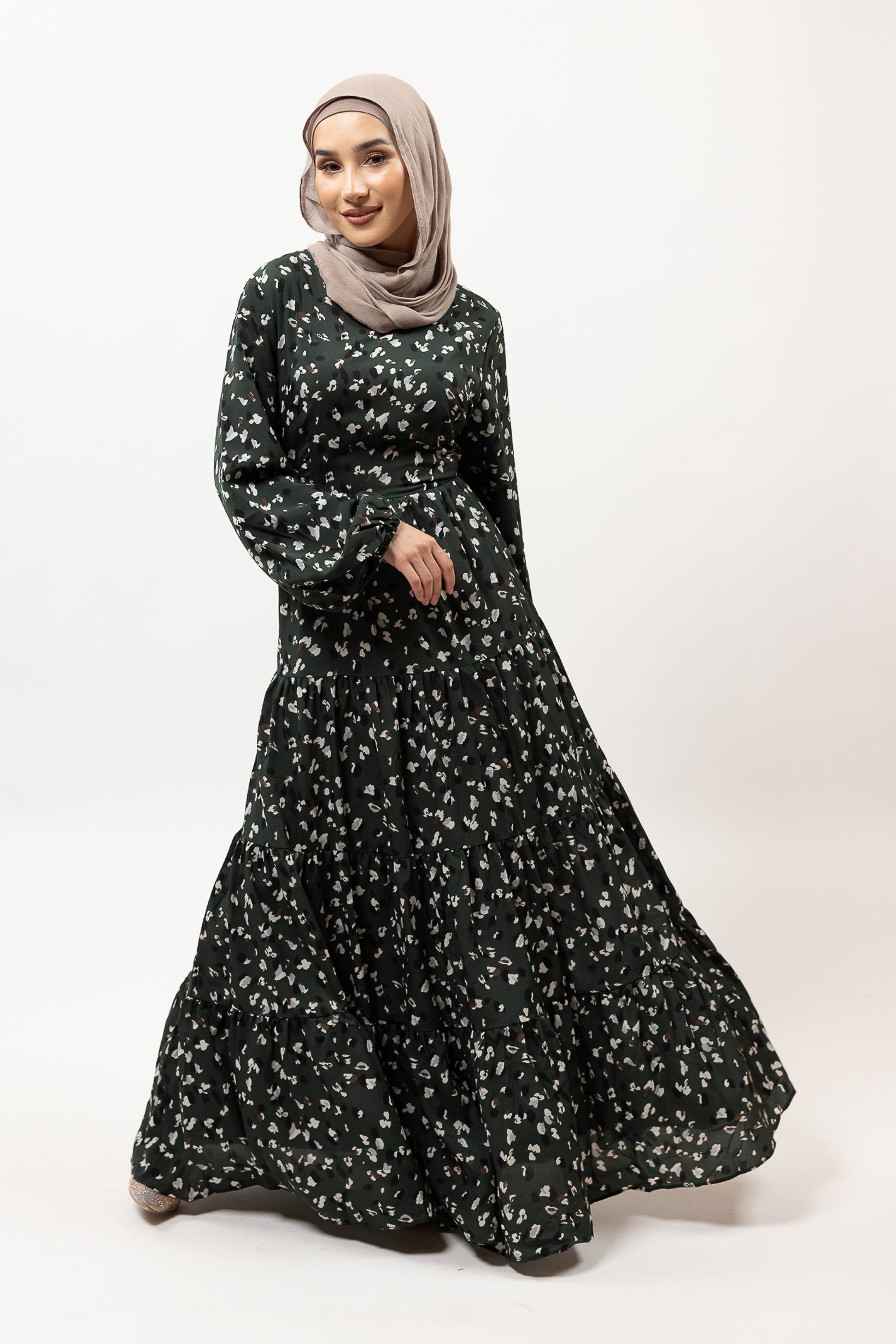 M8468Greenprint-dress-abaya