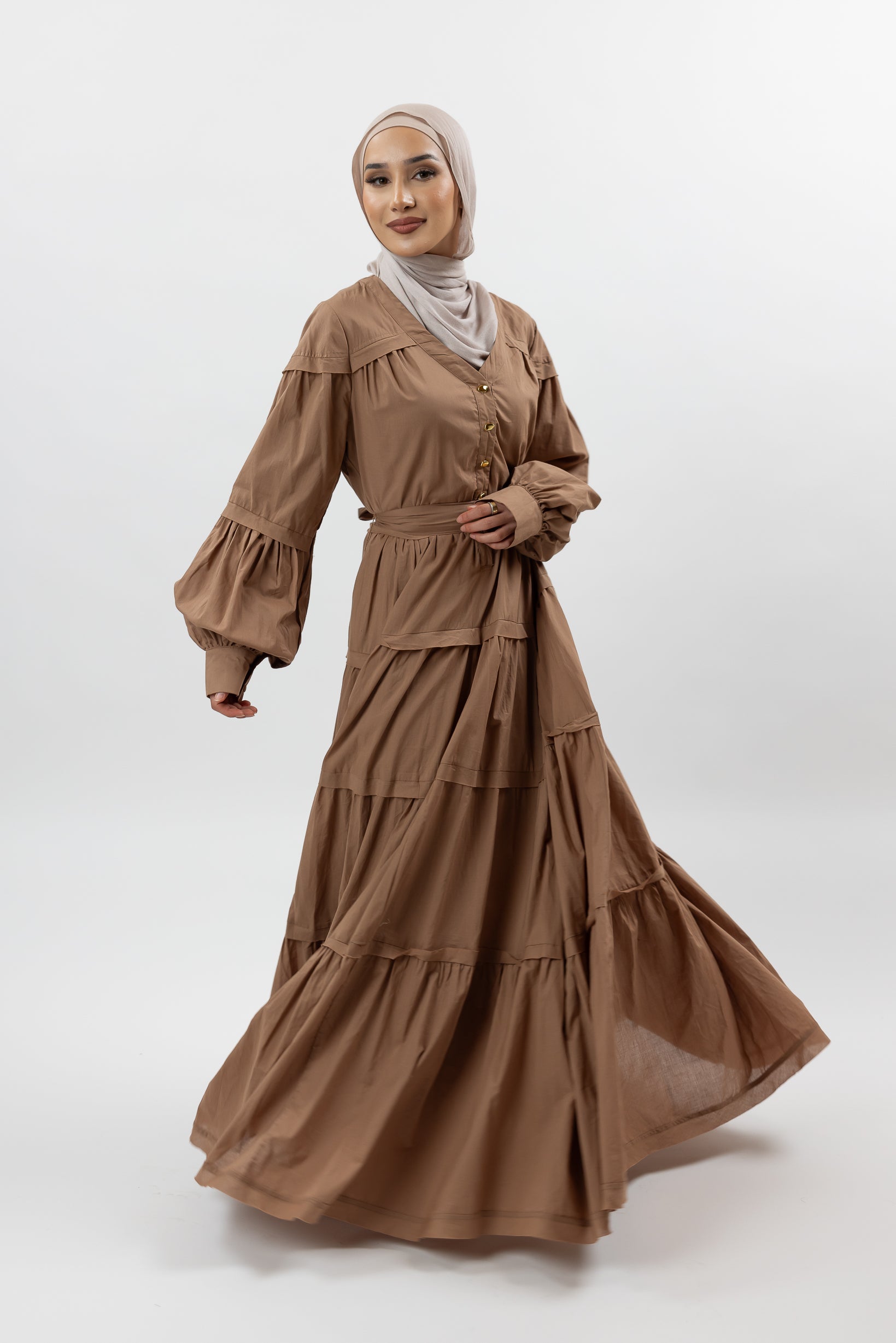 M8474Tan-maxi-dress