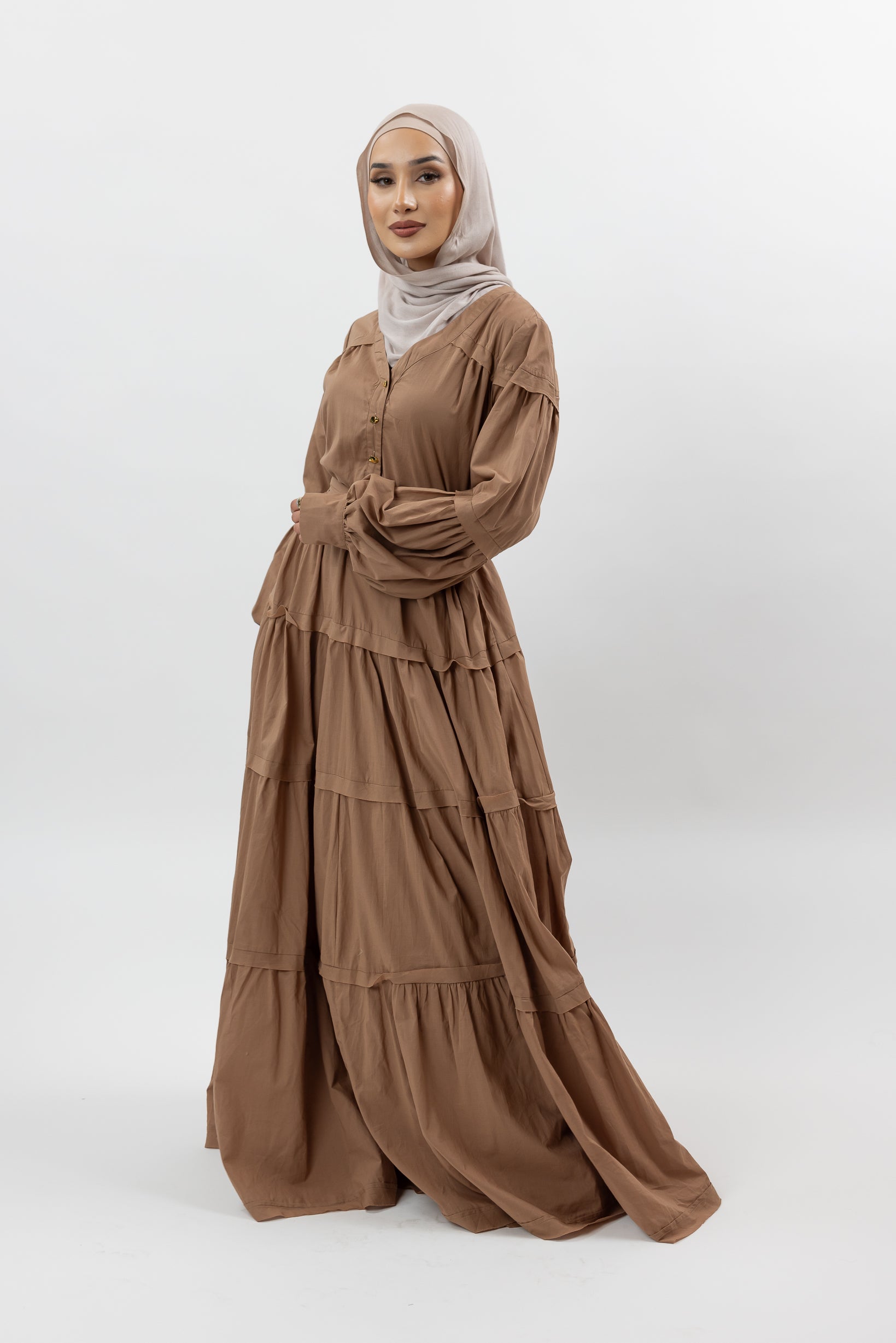 M8474Tan-maxi-dress