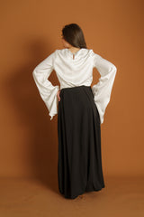 Runway Drape Sleeve Blouse