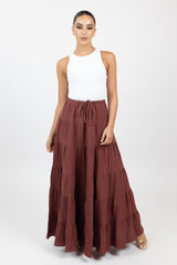 M8615Chocolate-maxi-skirt