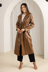 M8646Chocolate-trench-coat