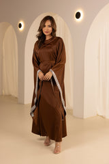 M8657Chocolate-kaftan-dress