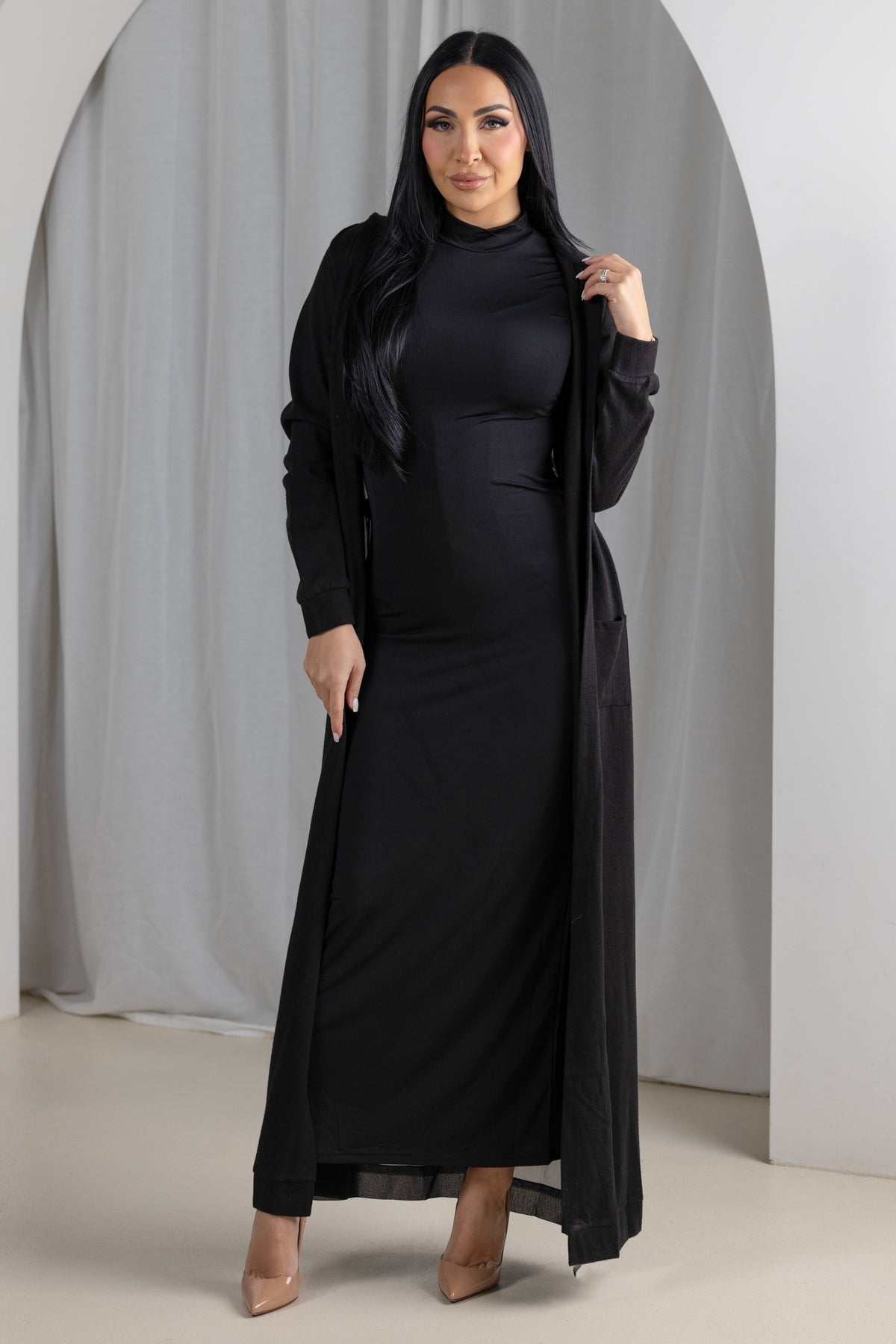 Eminent Chiffon Back Cardigan - Premium Modest Cardigan for Women - Modelle