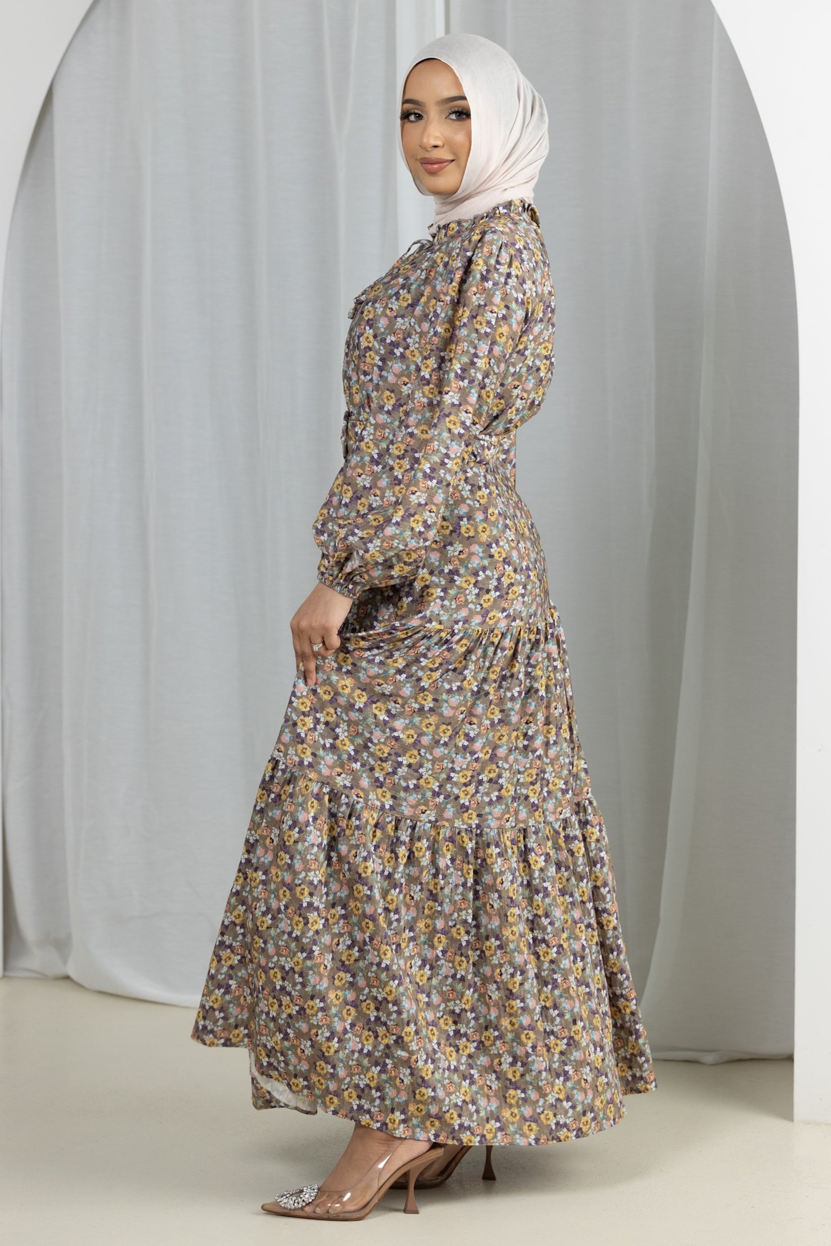 M8752GreenFloral-maxi-dress