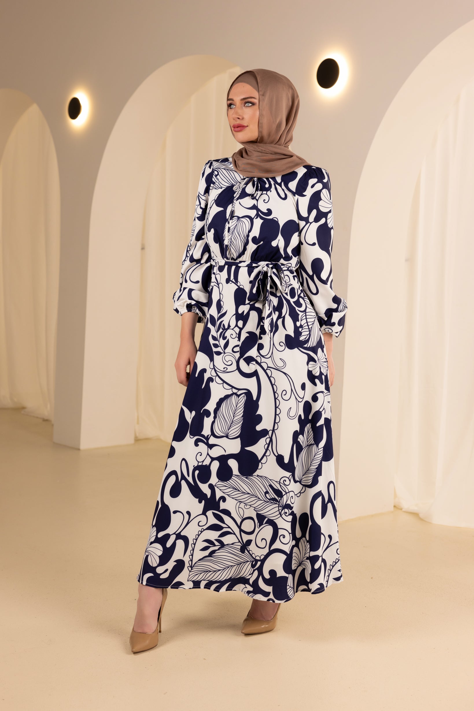 M8764NavyPrint-dress-abaya