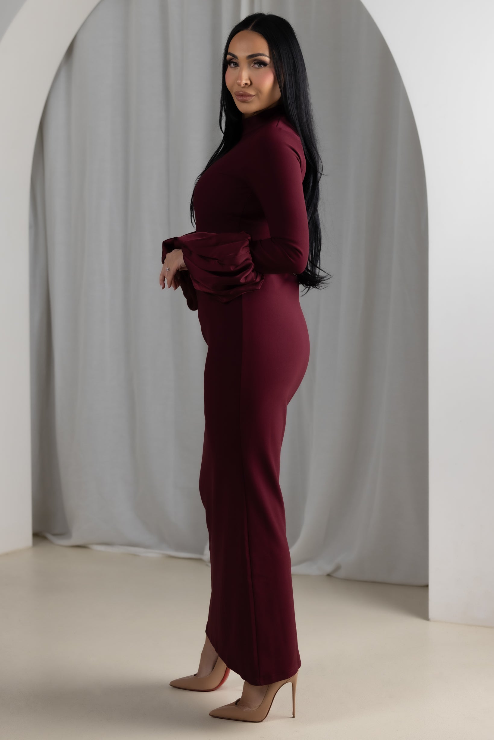 M8805Maroon-dress-abaya