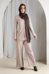 M8824Mocha-top-pants-set