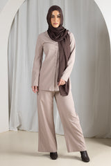 M8824Mocha-top-pants-set