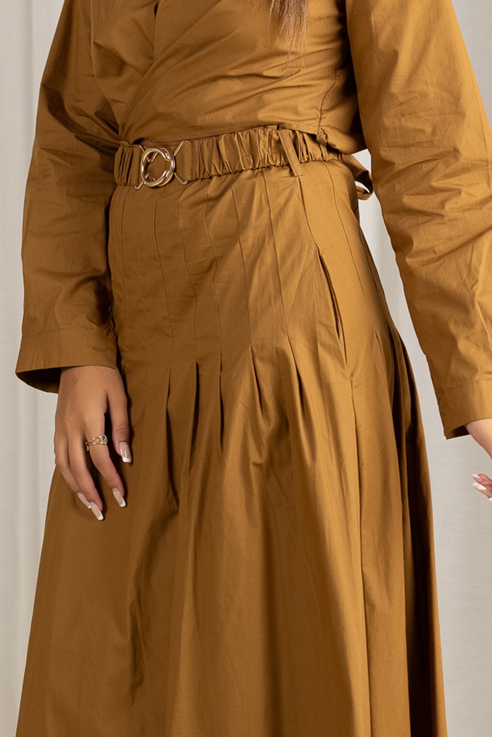 M8855Chocolate-maxi-skirt