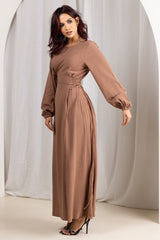 M8900Chocolate-dress-abaya