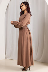 M8900Chocolate-dress-abaya