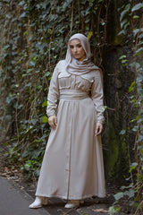 M8907Mocha-dress