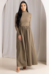 M8914Khaki-dress