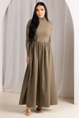 M8914Khaki-dress