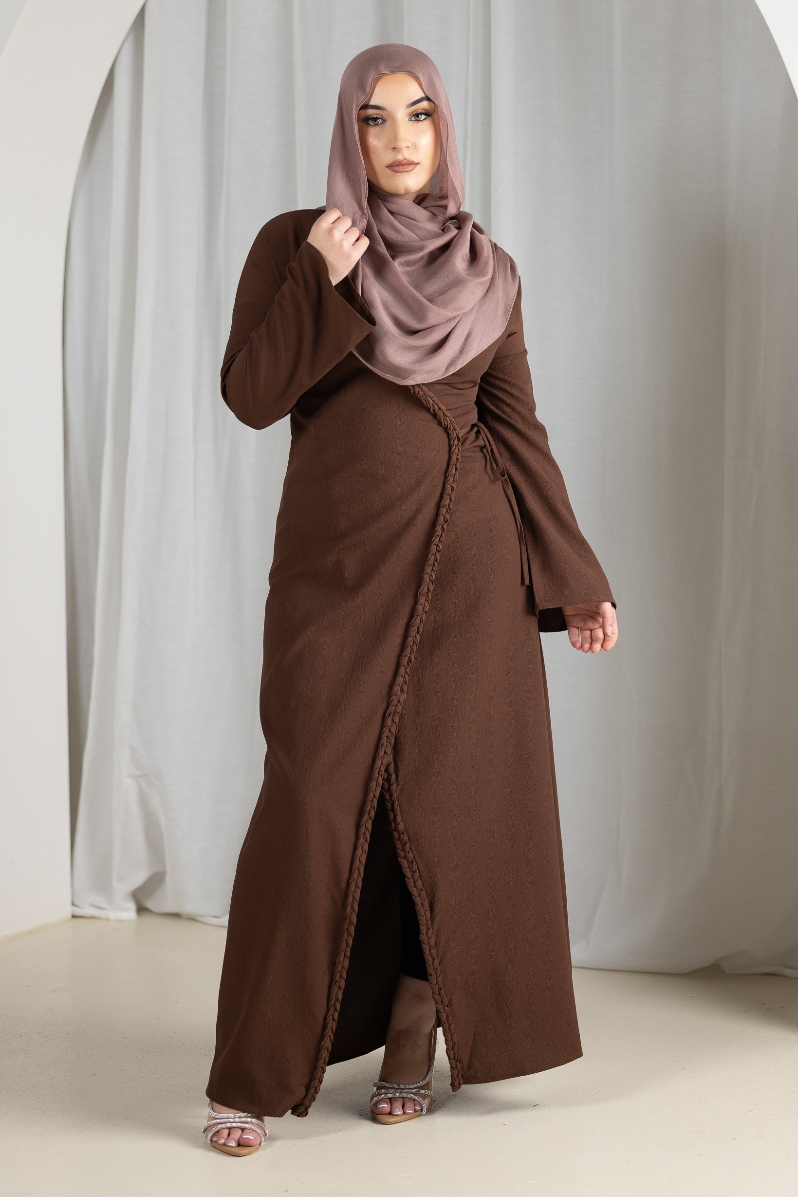 M8932Chocolate-dress-abaya