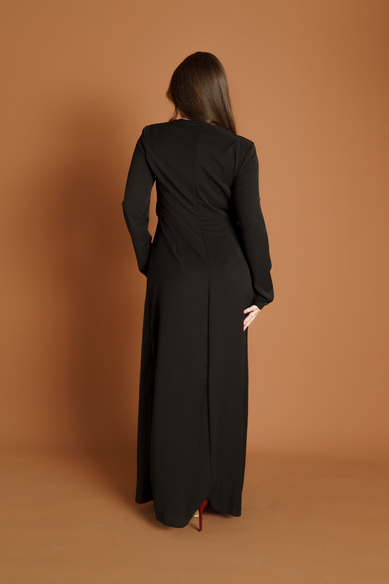 Runway Side Drape Dress