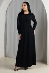 M8982Black-ribbed-dress