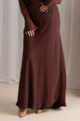 M9002Chocolate-maxi-skirt