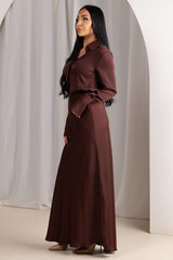 M9002Chocolate-maxi-skirt