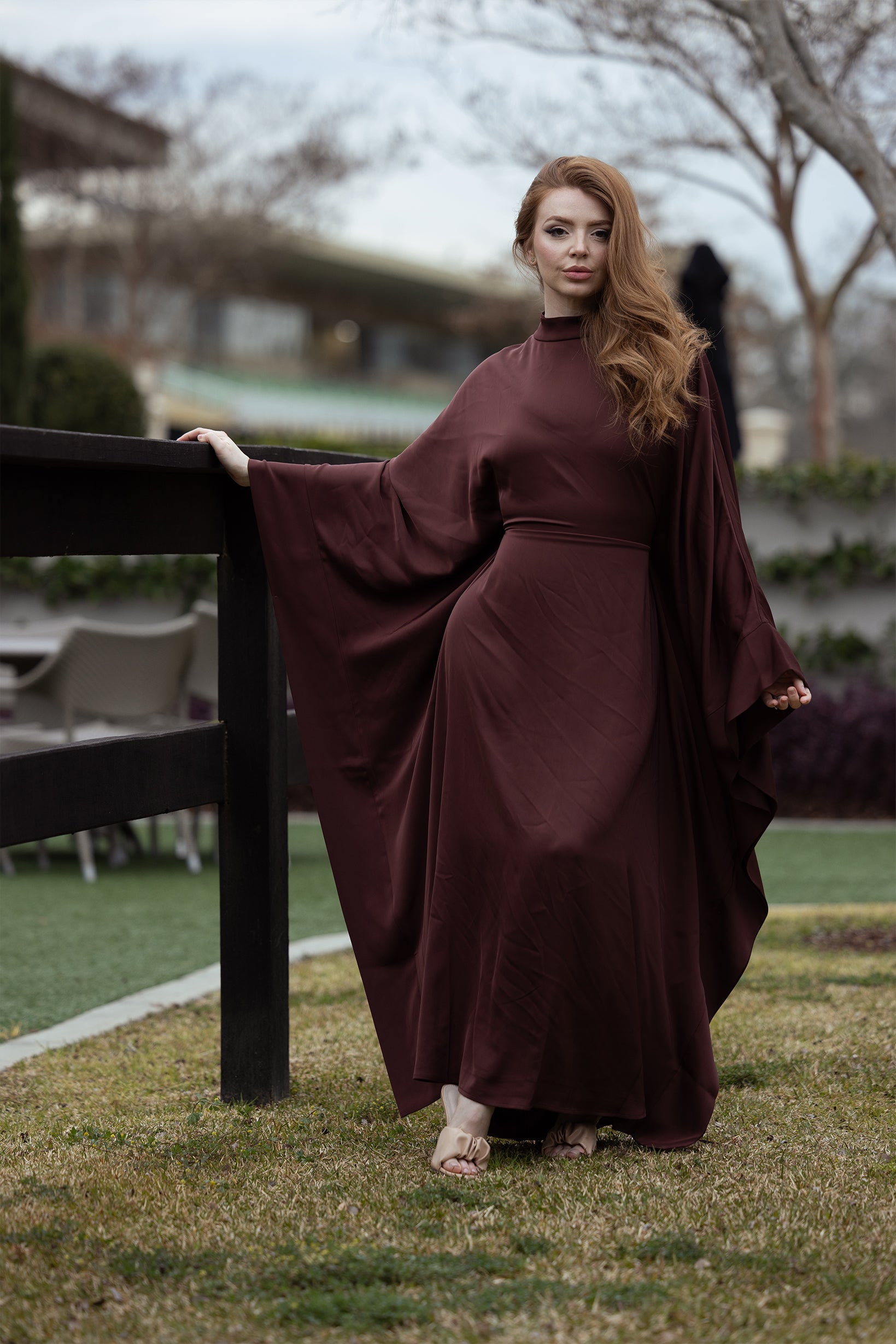 M9013Chocolate-kaftan-dress