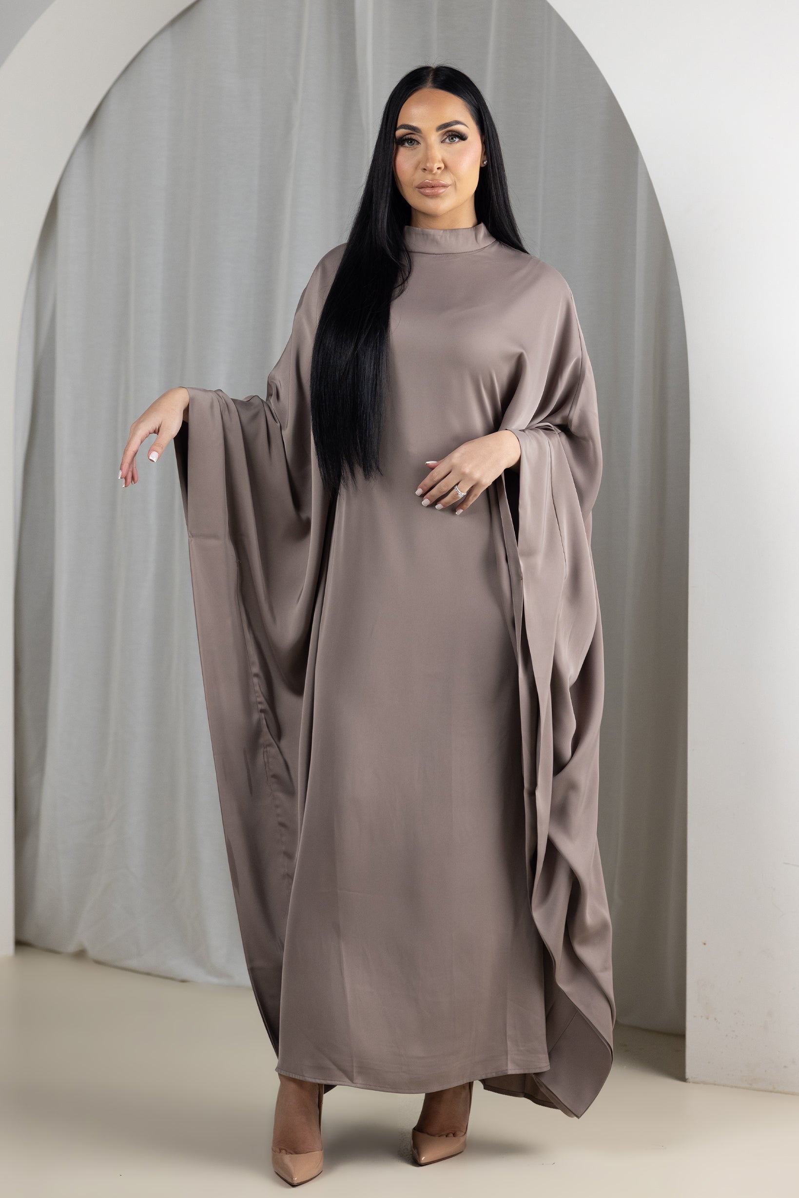 M9013Mocha-kaftan-dress